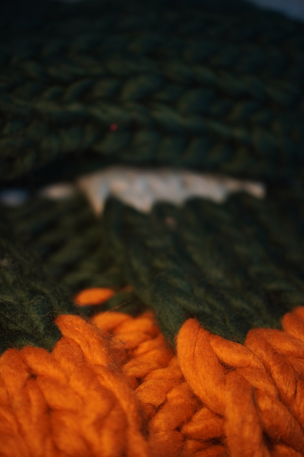 Colour Block No.1 — Hand-Knitted Cardigan in Sky Blue, Forest Green & Mustard