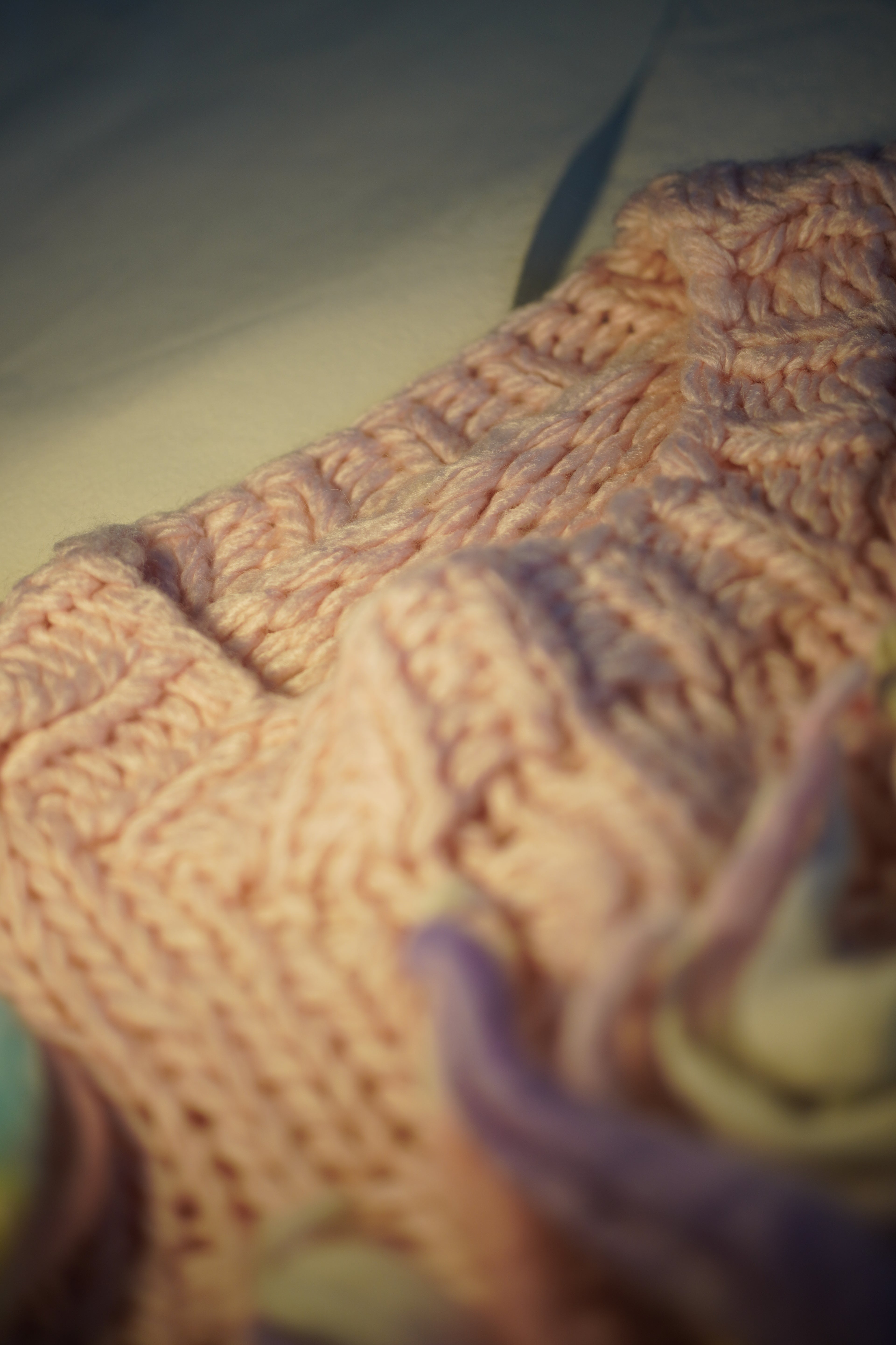 Cotton Candy Fringe — Hand-Knitted Sweater in Pink, Lavender & Pastel Multicolor