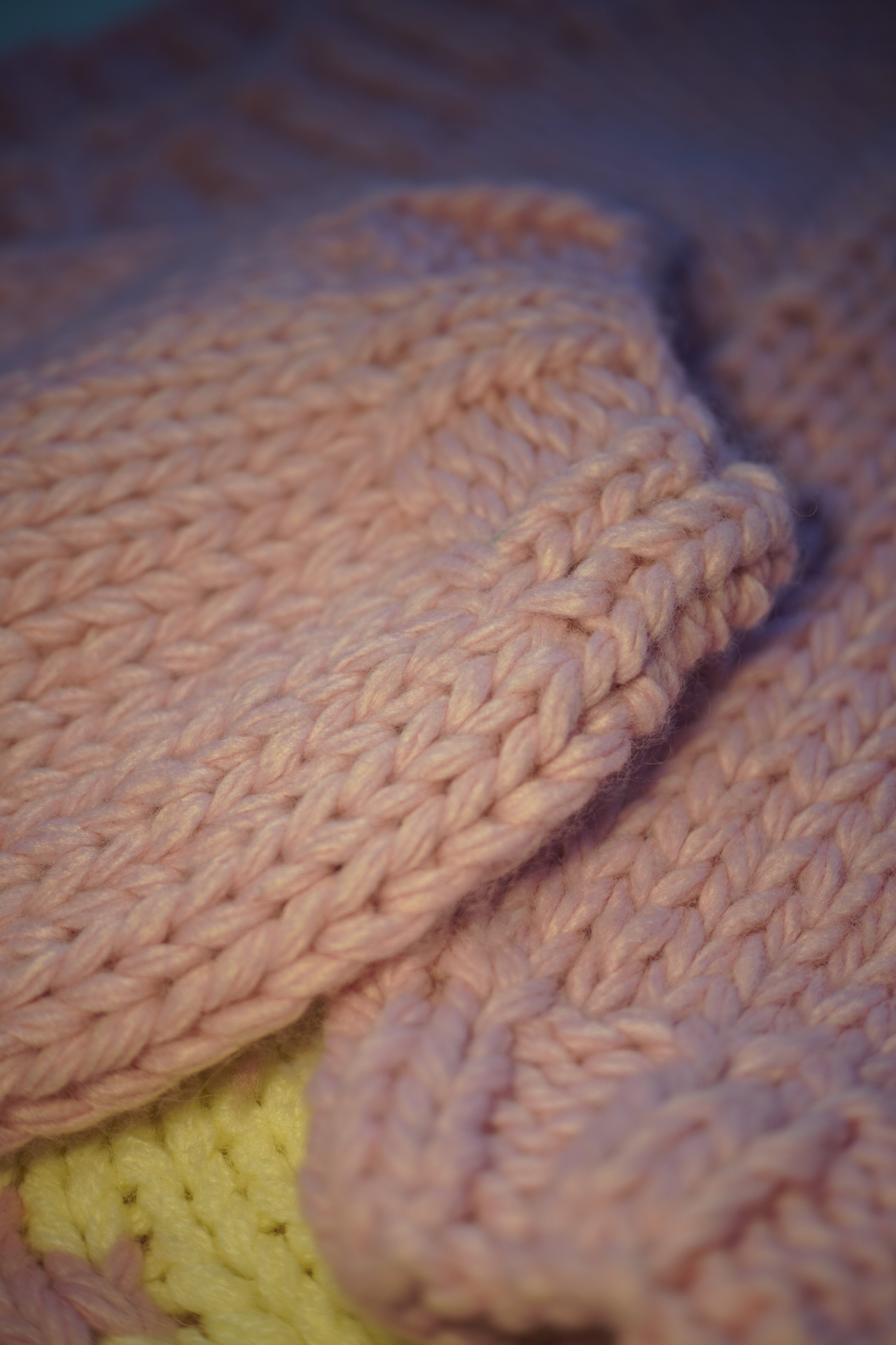 Pink Pony — Hand-Knitted Intarsia Sweater in Pink & Ivory
